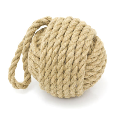 Traditional Monkey Fist Doorstop Nautical Door Stop | Natural Rope Knot Door Stop Nautical Rope Door Stopper | Beach Knot Rope Doorstops