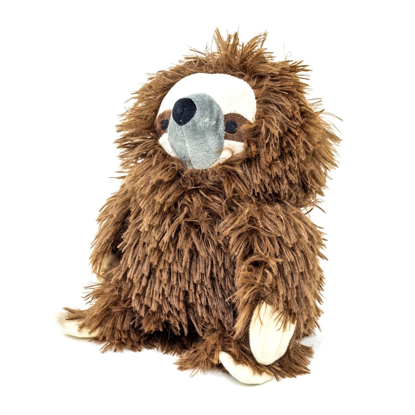 Shaggy Sloth Doorstop | Sloth Shaped Door Stop Fabric Animal Doorstop - Brown