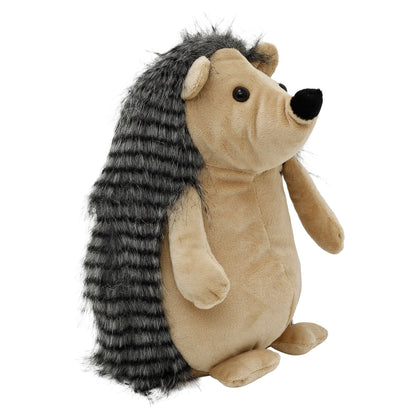 Hazel the Hedgehog Fabric Doorstop, Brown Animal Door Stopper, 22 cm