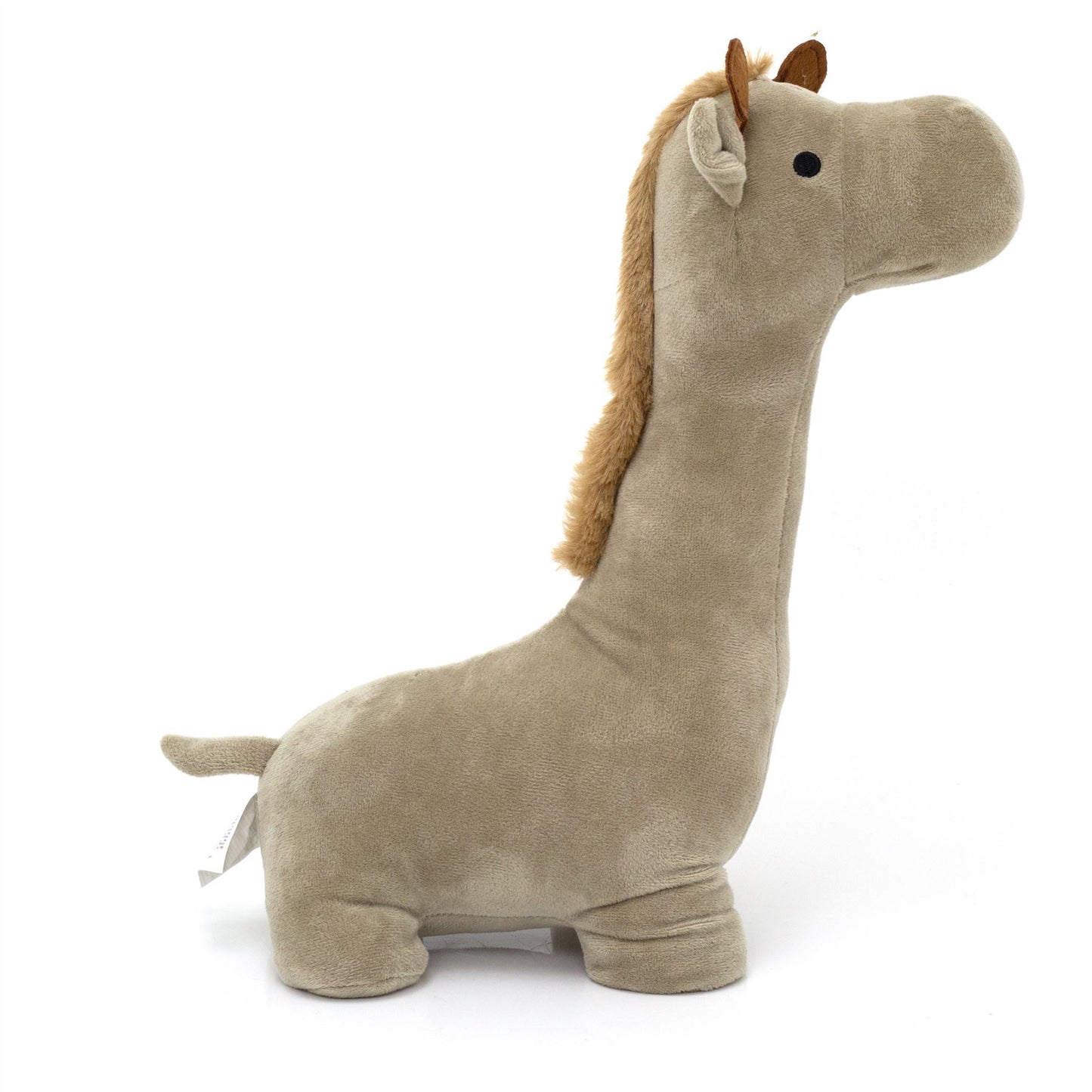 Giraffe Shaped Fabric Door Stop | Novelty Decorative Animal Doorstop - Grey