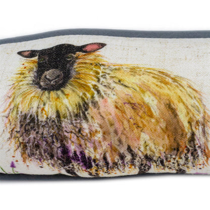 Country Meadow Woolly Sheep Fabric Door Draught Excluder | Door Draft Excluder