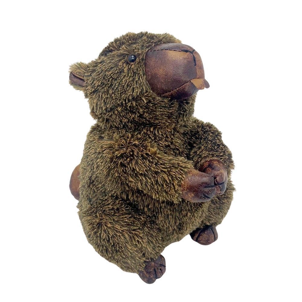 Bertie Beaver Door Stop, 29cm Weighted Faux Fur Animal Doorstop - 1.9kg