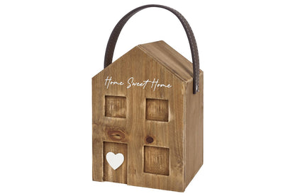 Wooden House Shaped Door Stop | Decorative Wood Block Home Doorstop | Cottage Door Stopper