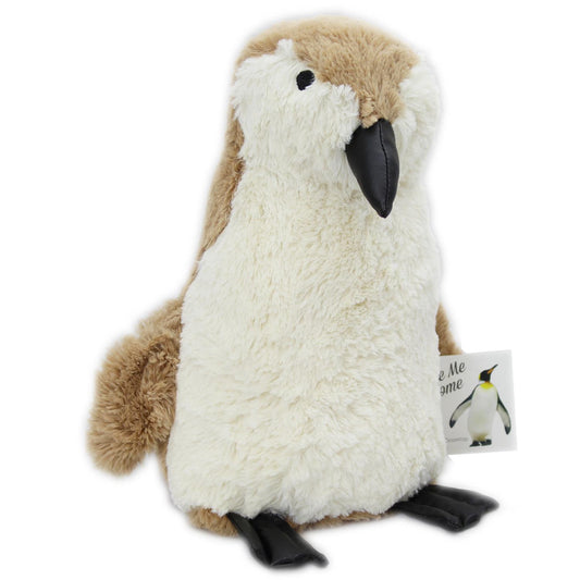 Take Me Home Plush Penguin Doorstop ~ Decorative Door Stop Brown
