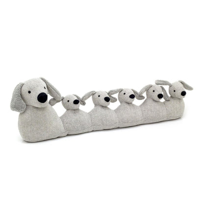 71Cm Grey Dog Draught Excluder ~ Door Draught Cushion - Draught Excluder