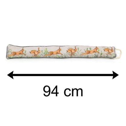 94cm Hare Fabric Door Draught Excluder | Winter Draft Excluder Door Cushion | Draft Insulator Door Draught Cushion