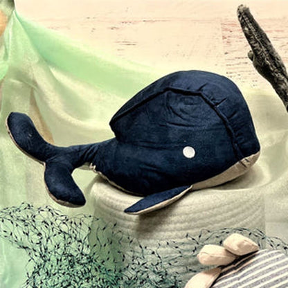 Sea Life Decorative Fabric Marine Animal Nautical Doorstop - Whale Door Stop