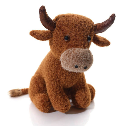 Albie Highland Cow Fabric Doorstop | Highland Cow Door Stop Animal Door Stopper - Doorstop