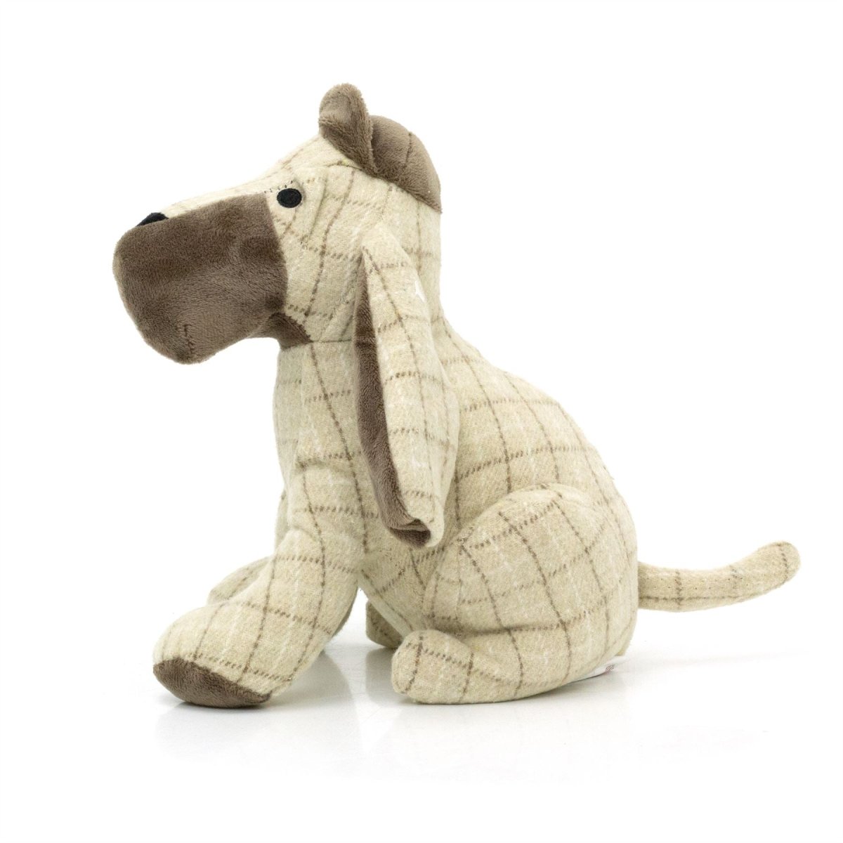 Beige Basset Hound Fabric Doorstop | Animal Dog Door Stop with Hat 1.5kg - 24cm - Doorstop