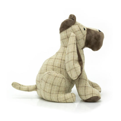 Beige Basset Hound Fabric Doorstop | Animal Dog Door Stop with Hat 1.5kg - 24cm - Doorstop