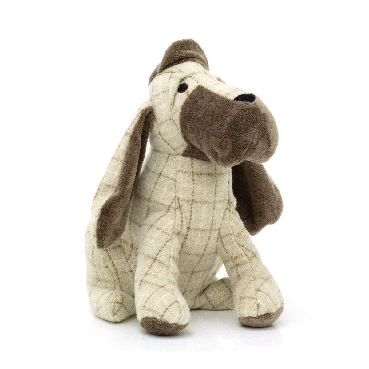 Beige Basset Hound Fabric Doorstop | Animal Dog Door Stop with Hat 1.5kg - 24cm - Doorstop