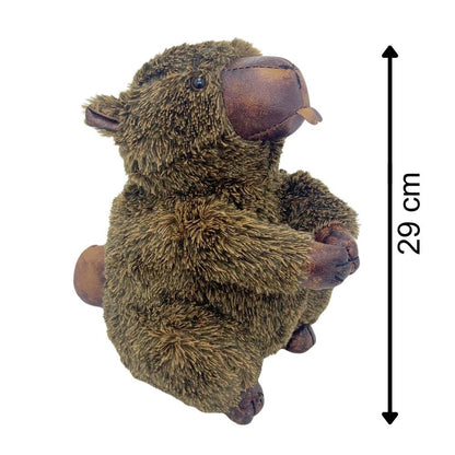 Bertie Beaver Door Stop, 29cm Weighted Faux Fur Animal Doorstop - 1.9kg - Doorstop