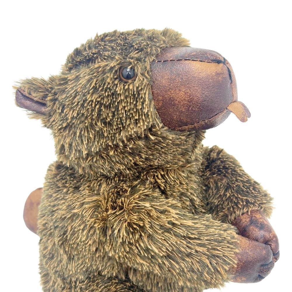 Bertie Beaver Door Stop, 29cm Weighted Faux Fur Animal Doorstop - 1.9kg - Doorstop