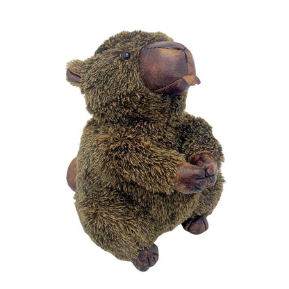 Bertie Beaver Door Stop, 29cm Weighted Faux Fur Animal Doorstop - 1.9kg - Doorstop