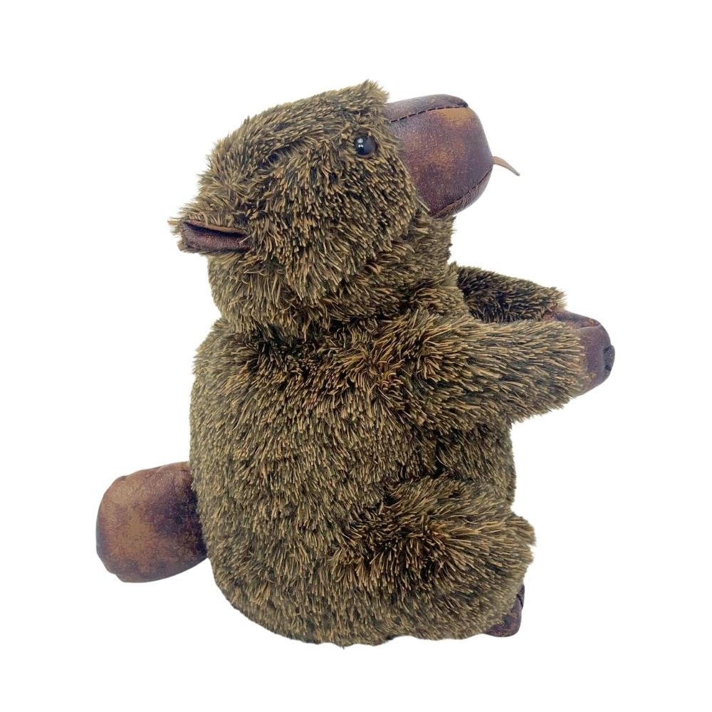 Bertie Beaver Door Stop, 29cm Weighted Faux Fur Animal Doorstop - 1.9kg - Doorstop