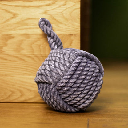 Blue Nautical Knot Rope Doorstop | Nautical Monkey's Fist Seaside Rope Door Stop - Doorstop