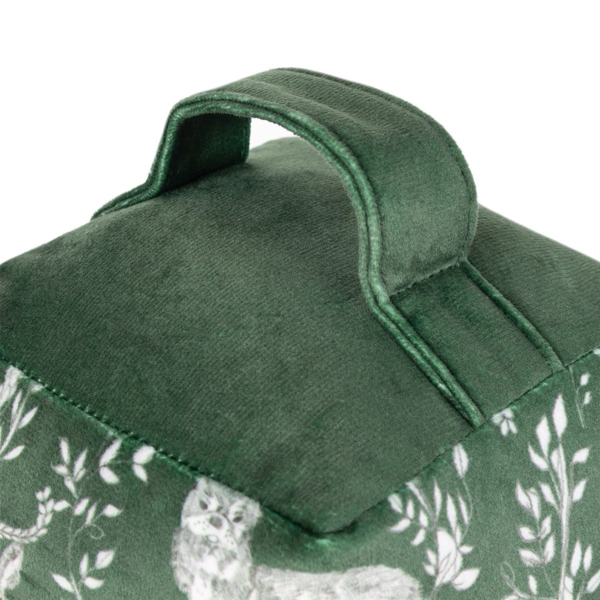 Buckthorn Evergreen Weighted Fabric Doorstop, 20cm Green Woodland Doorstop - Doorstop