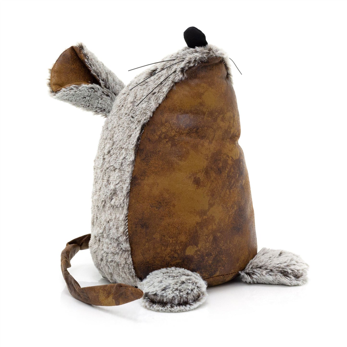 Benny Mouse Doorstop | Faux Leather Weighted Mouse Shaped Animal Door Stop 1.8kg