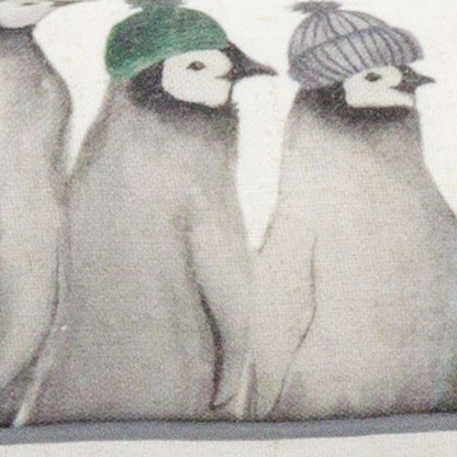 93cm Festive Penguin Fabric Door Draught Excluder | Winter Draft Excluder Door Cushion | Draft Insulator Door Draught Cushion
