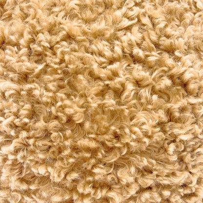 Caramel Boucle Door Stop, 1kg Fabric Doorstop with Handle, 15cm Floor Door Stopper - Doorstop