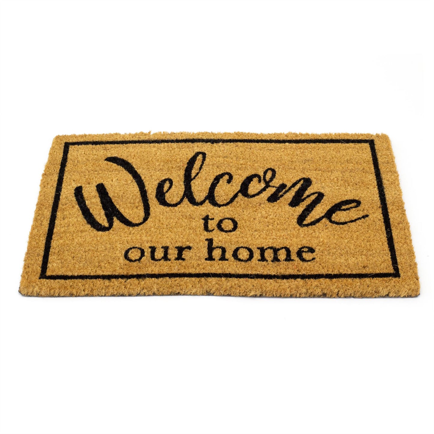 60x40cm Welcome Doormat | Non-slip Rectangular Entrance Welcome Coir Door Mat
