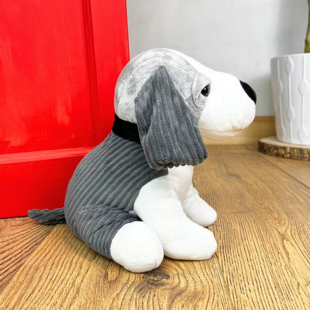 Charming Beagle Dog Doorstop - Novelty Animal Door Stop - Grey - Doorstop