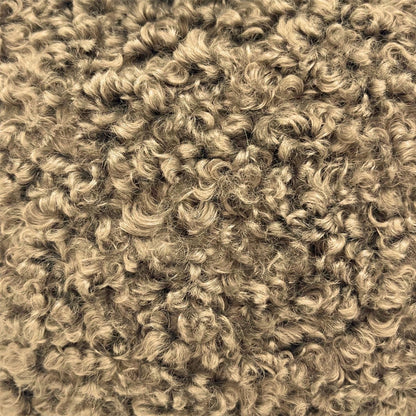 Chocolate Boucle Door Stop, 1kg Fabric Doorstop with Handle, 15cm Floor Door Stopper - Doorstop