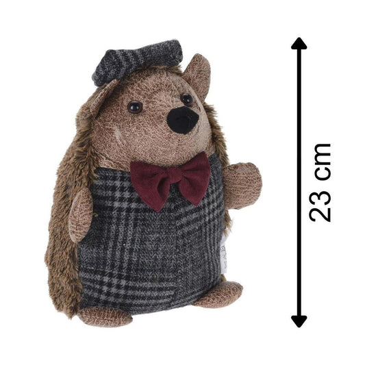 Chunky Brown Fabric Hedgehog Animal Doorstop ~ Novelty Decorative Door Stop - Doorstop