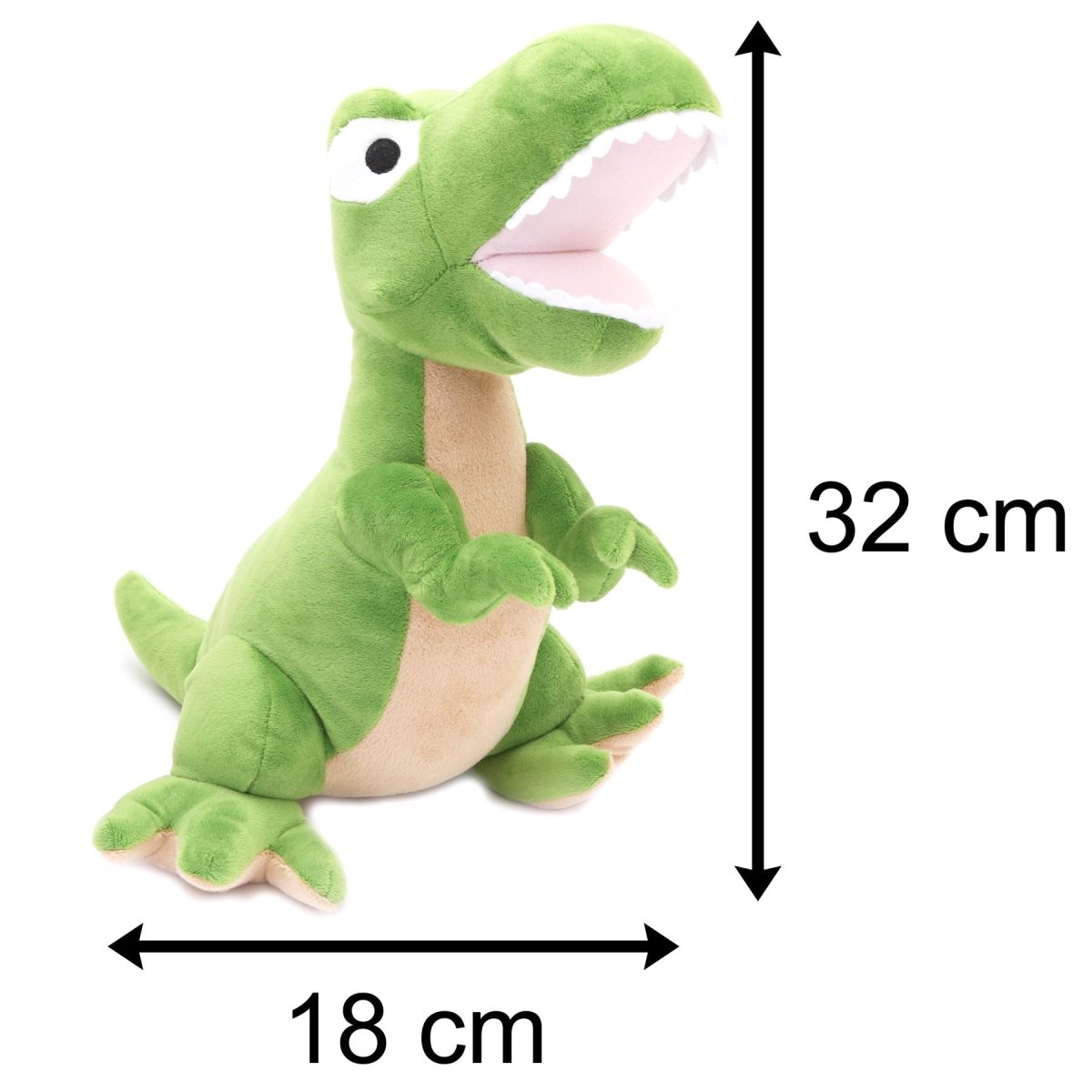 Cute Dinosaur Doorstop | Novelty Decorative Fabric Animal Door Stop | T - Rex Door Stopper - Green - Doorstop