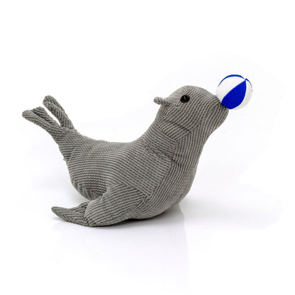 Cute Grey Seal Lion Fabric Doorstop | Novelty Animal Decorative Door Stop - Doorstop