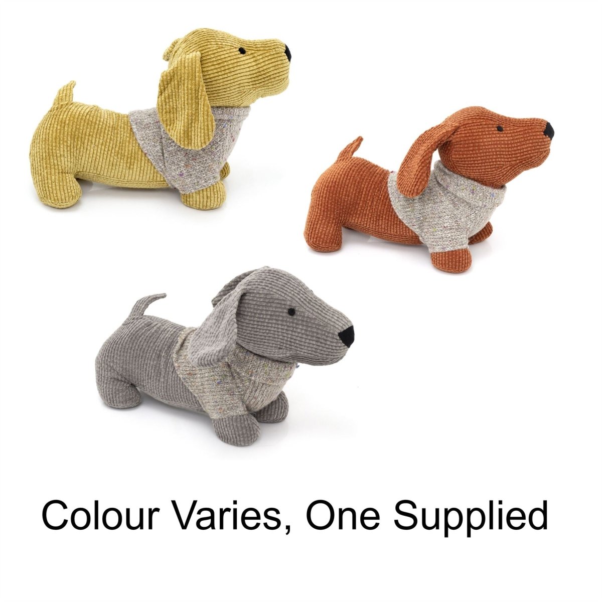 Dachshund Doorstop Dog Door Stop | Sausage Dog With Jumper Animal Doorstop - Doorstop