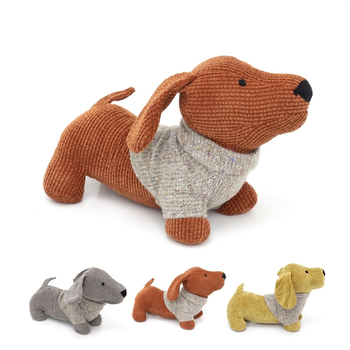 Dachshund Doorstop Dog Door Stop | Sausage Dog With Jumper Animal Doorstop - Doorstop
