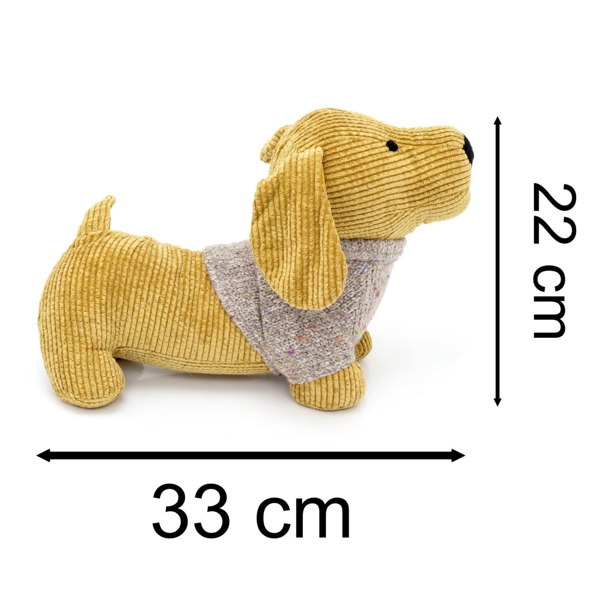 Dachshund Doorstop Dog Door Stop | Sausage Dog With Jumper Animal Doorstop - Doorstop