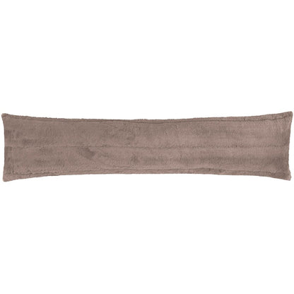 Empress Taupe Faux Fur Draught Excluder | Luxury Plush Fabric Draft Excluder - Draught Excluder