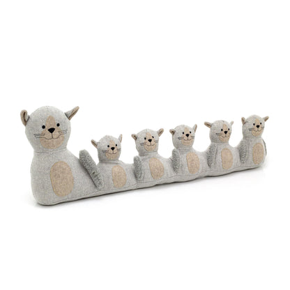 71Cm Grey Cat Draught Excluder ~ Door Draught Cushion