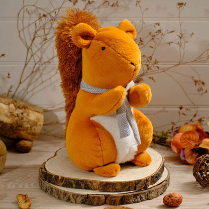 Fern the Squirrel Doorstop | Fabric Squirrel Door Stop with Bushy Tail - 27cm - Doorstop