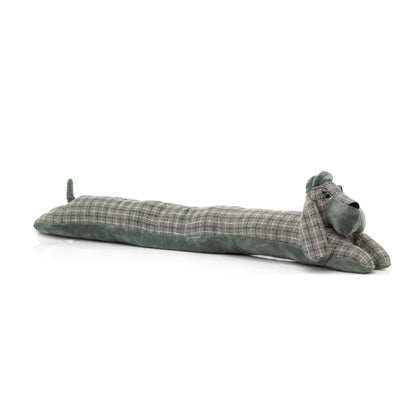 Grey Basset Hound Draught Excluder | Fabric Dog Draft Excluder Cushion with Hat - Draught Excluder