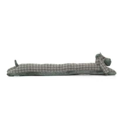 Grey Basset Hound Draught Excluder | Fabric Dog Draft Excluder Cushion with Hat - Draught Excluder