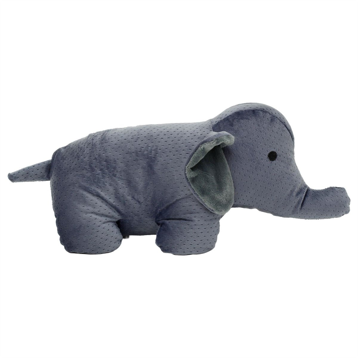 Grey Fabric Elephant Door Stop, 31cm Safari Animal Door Stopper - Doorstop