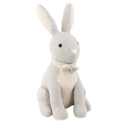 Harvey Rabbit Door Stop, 1.4kg Fabric Hare Doorstop, 28cm Animal Door Stopper - Doorstop