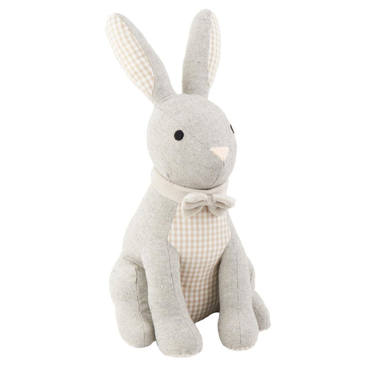 Harvey Rabbit Door Stop, 1.4kg Fabric Hare Doorstop, 28cm Animal Door Stopper - Doorstop