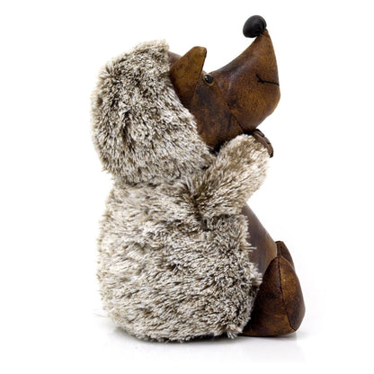 Herbert Hedgehog Doorstop Faux Leather Weighted Hedgehog Animal Door Stop 1.7kg - Doorstop