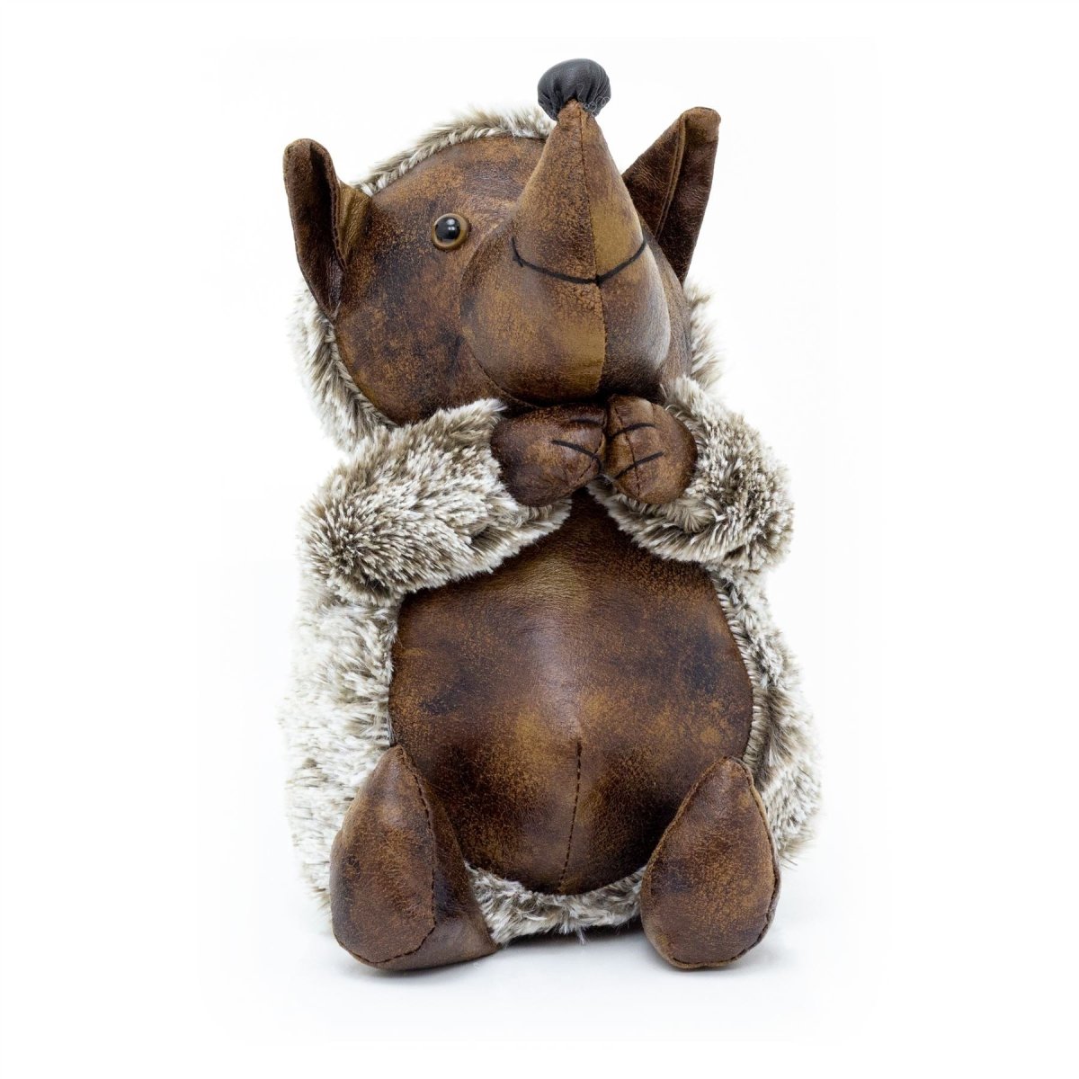 Herbert Hedgehog Doorstop Faux Leather Weighted Hedgehog Animal Door Stop 1.7kg - Doorstop