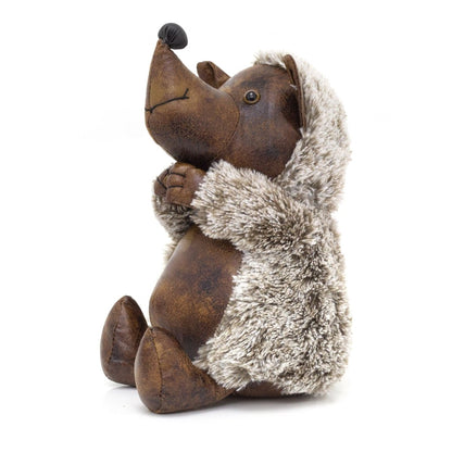 Herbert Hedgehog Doorstop Faux Leather Weighted Hedgehog Animal Door Stop 1.7kg - Doorstop