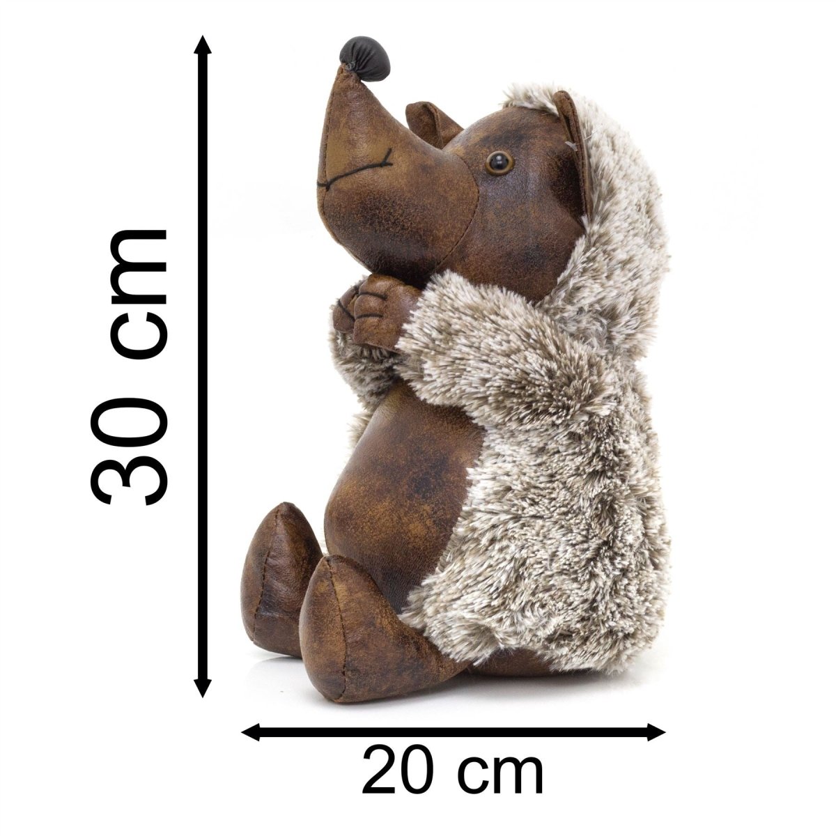 Herbert Hedgehog Doorstop Faux Leather Weighted Hedgehog Animal Door Stop 1.7kg - Doorstop
