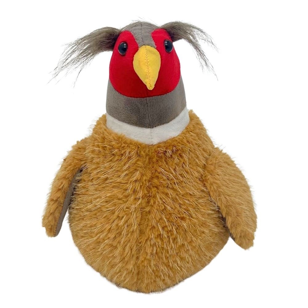Monty Pheasant Door Stop, 23cm Weighted Faux Fur Bird Doorstop - 1.5kg - Doorstop