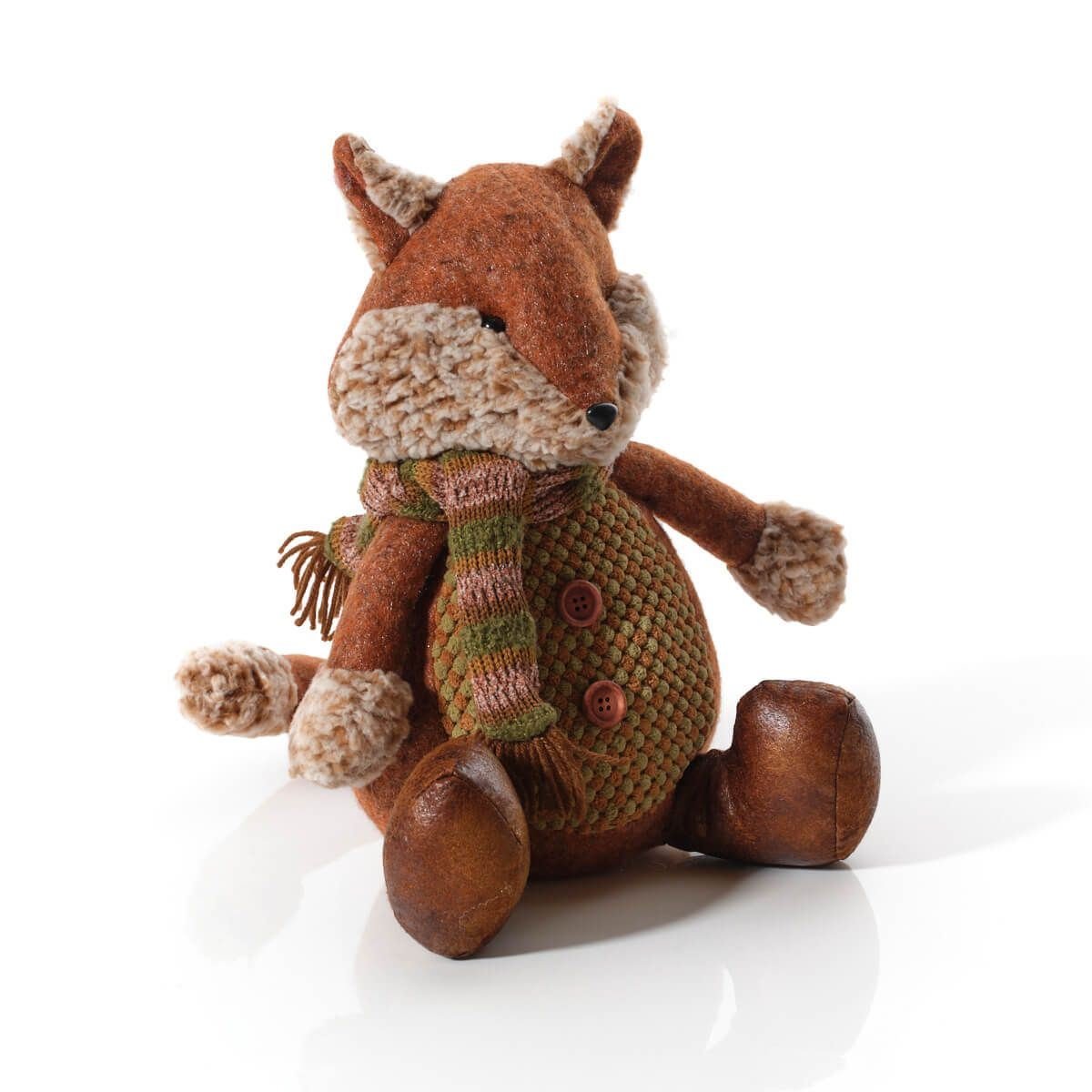 Mr Fox Doorstop | Cute Fabric Fox Shaped Animal Doorstop for Home - 28cm - Doorstop