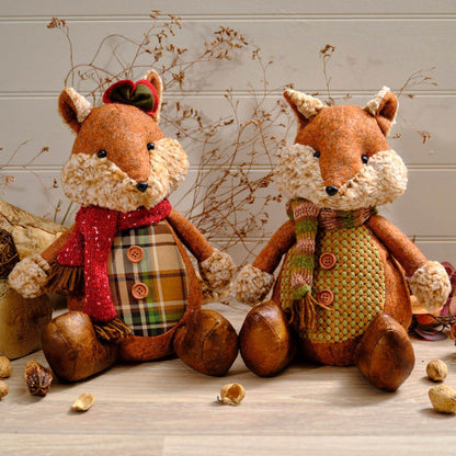 Mr Fox Doorstop | Cute Fabric Fox Shaped Animal Doorstop for Home - 28cm - Doorstop
