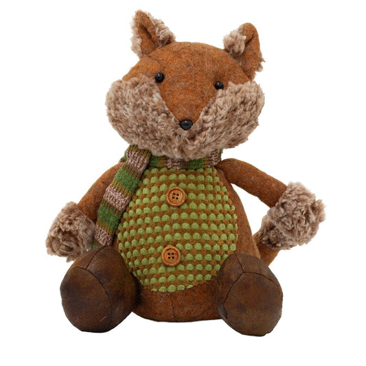 Mr Fox Doorstop | Cute Fabric Fox Shaped Animal Doorstop for Home - 28cm - Doorstop