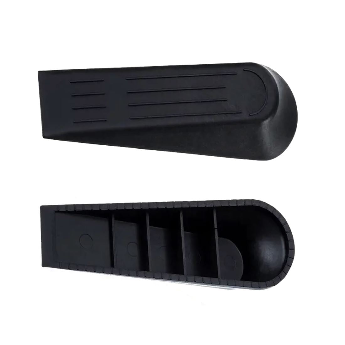 Pack of 5 Black Doorstop Wedges | Traditional Door Wedges 5 Door Stopper Wedges - Doorstop